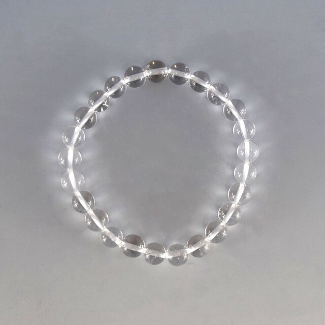 8mm 白水晶 腕輪 ブレスレット UDA209 | iichi 日々の暮らしを心地よく