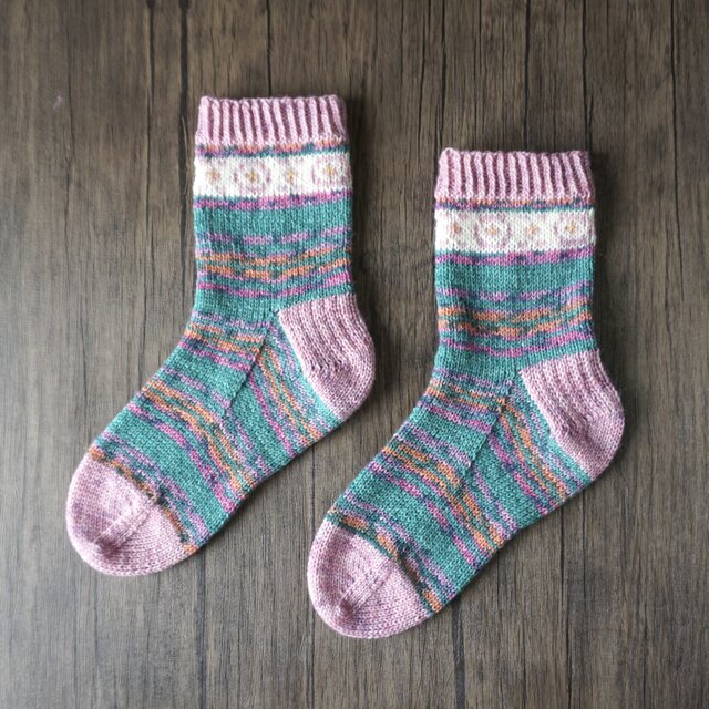 手編みの靴下