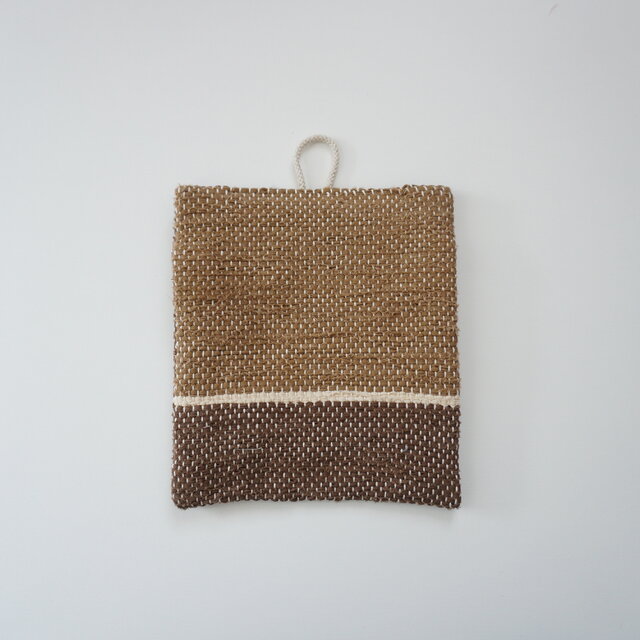 裂き織りのコースター