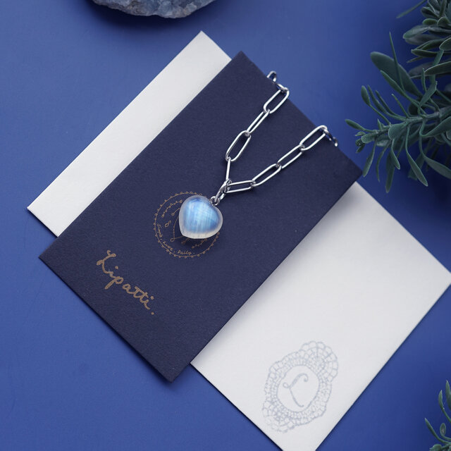 ムーンストーンのピアス&ネックレスのセットチェーンステンレス美品です。 Sweets Jewelry Market（スイーツジュエリーマーケット） ネックレス