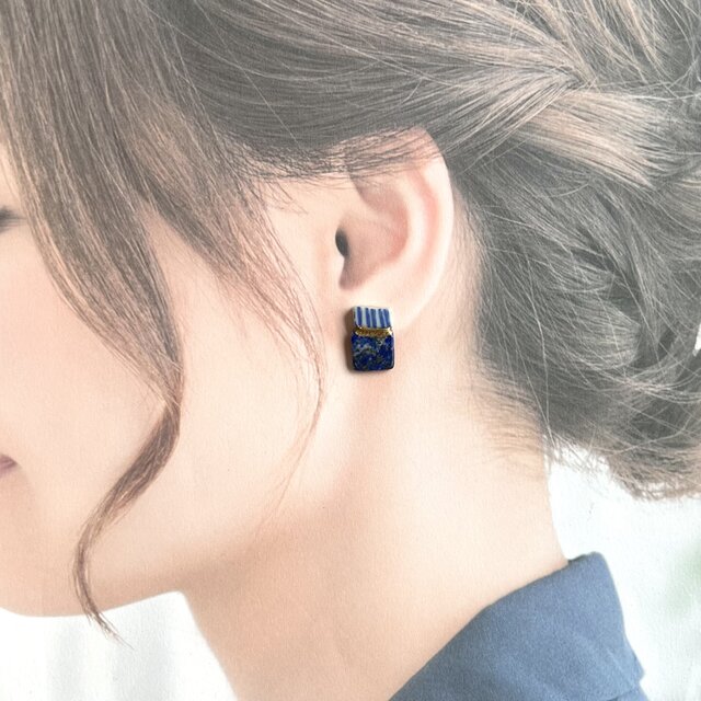 はたはたページ②シー陶器イヤリング1点物♡ シー陶器を使った世界で一つのアクセサリー | 神戸でSDGs | ワンダフル