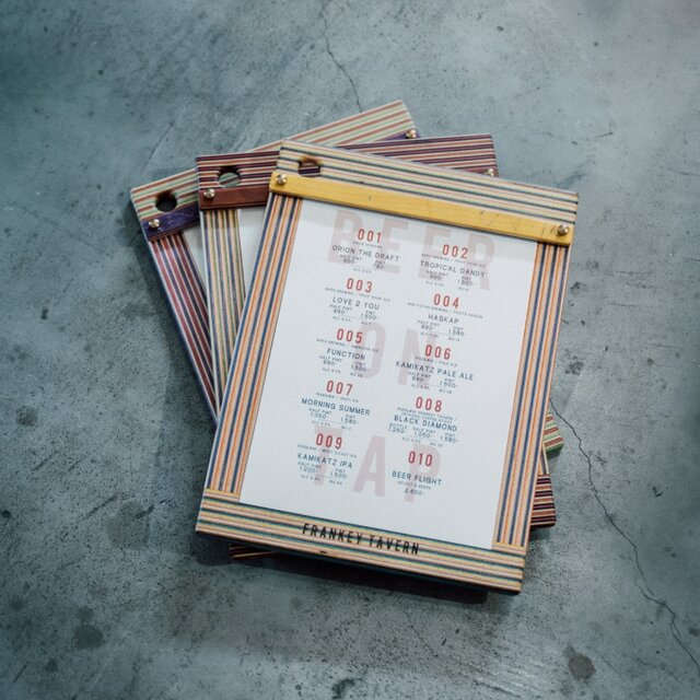 [スケボ再利用！] MENU BOARD