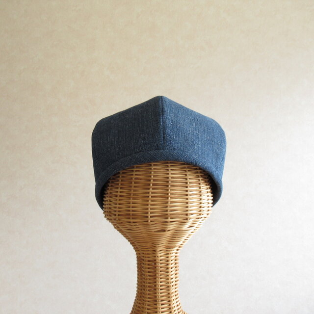 ベレー帽 ソレイアード デニム ハンドメイド 900 mature ha. デニムベレー paper linen braid denim beret