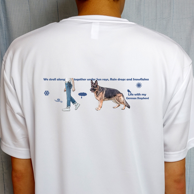 オーダーメイド/ワンコ/全犬種対応/ドライT/オリジナル/犬/うちの子/名