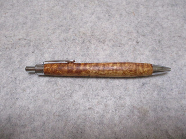 工房楔 ハワイアンコア ボールペン カーリー 工房楔 ハワイアンコア カーリー イベント杢 固定式金具付き