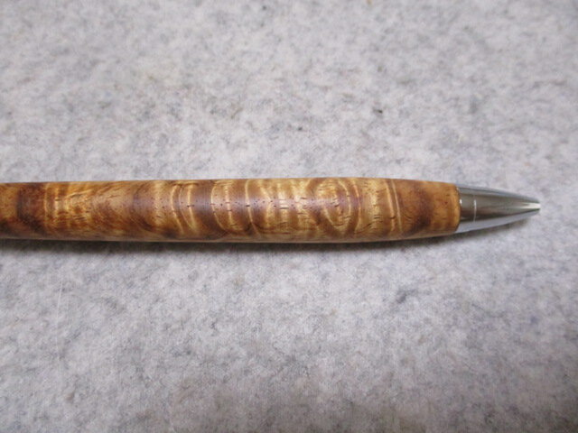 ハワイアンコア カーリー杢 椿油仕上げ 木軸ボールペン(シャープ