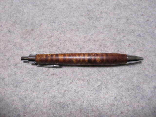 ハワイアンコア カーリー杢 椿油仕上げ 木軸ボールペン(シャープ