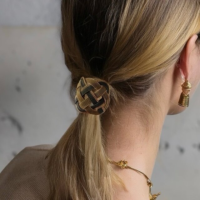 水引ポニーフック(金系バリエーション) | iichi 日々の暮らしを