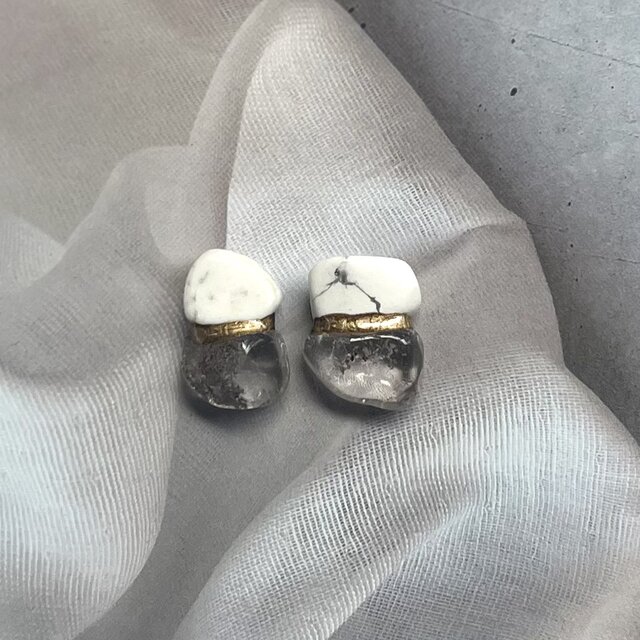 白妙様 オパライズドウッド ホリデーピアス 白妙様 オパライズドウッド ホリデーピアス アクセサリー