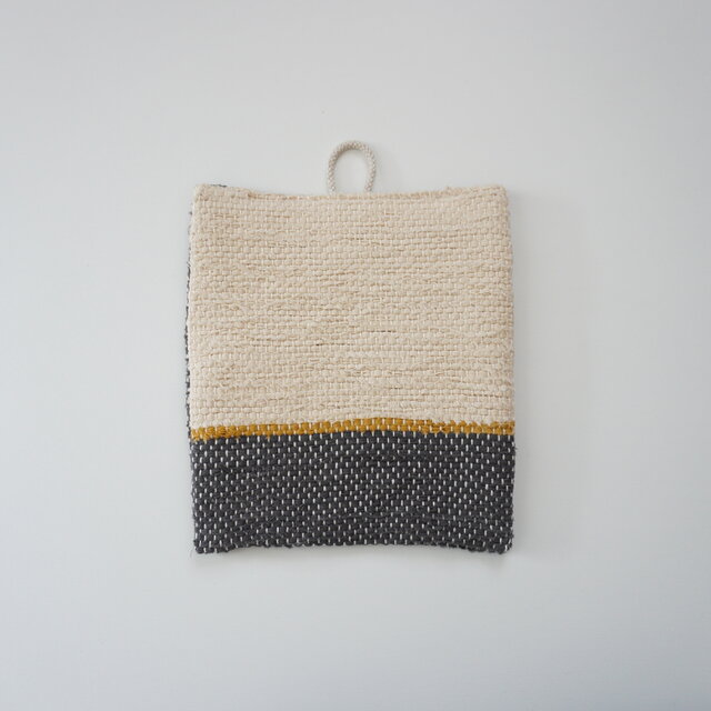 裂き織りのコースター