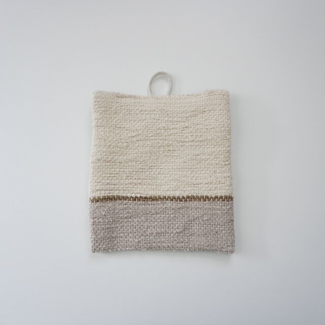 裂き織りのコースター