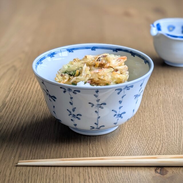 小花草紋 杵型丼
