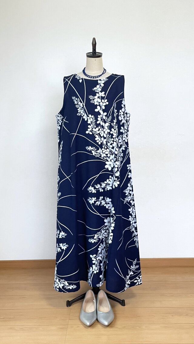 浴衣リメイクワンピース m86 浴衣リメイク*浴衣のワンピース・A(Lサイズ) | iichi 日々の