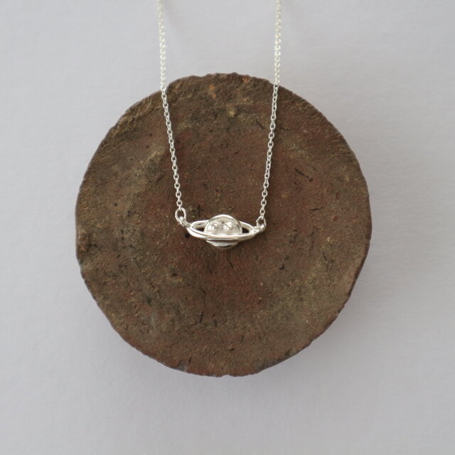 【Silver925】Little Saturn necklace