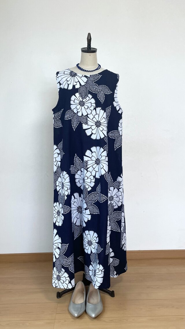 浴衣リメイクワンピース3387 Amazon.co.jp: 浴衣リメイクワンピース袖フリルギャザー木綿着丈
