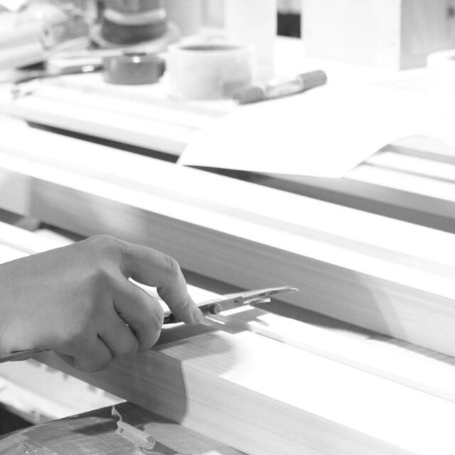 紀州檜（ひのき）無垢材『木組み棚』《受注生産》木工職人造り 木製