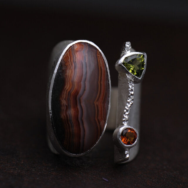 ラグーナレースアゲートのリング