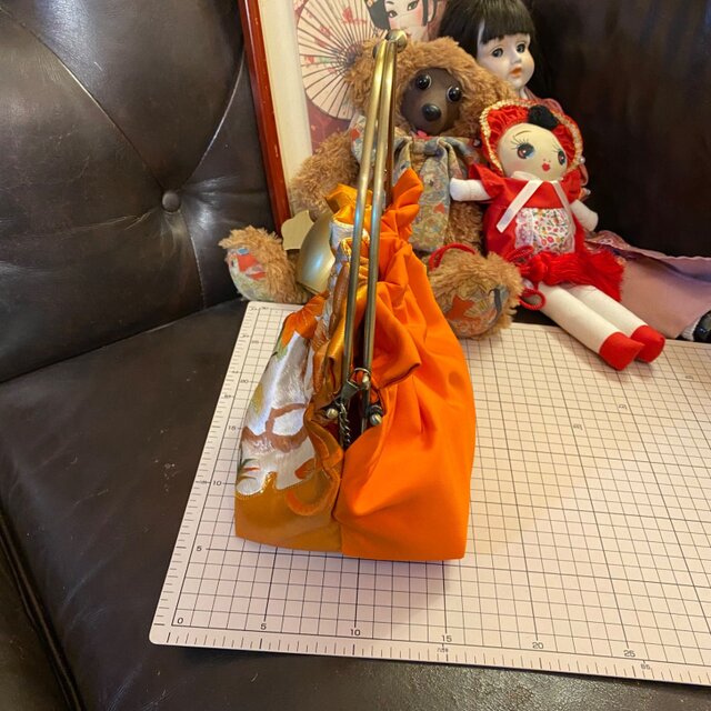 和洋折衷 名古屋帯リメイク ハンドバッグ バック ショルダーチェーン