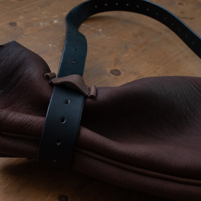 ごく厚ディアスキンバッグ 極厚鹿革 ディアスキン バッグ ショルダーバッグ yoki 通販