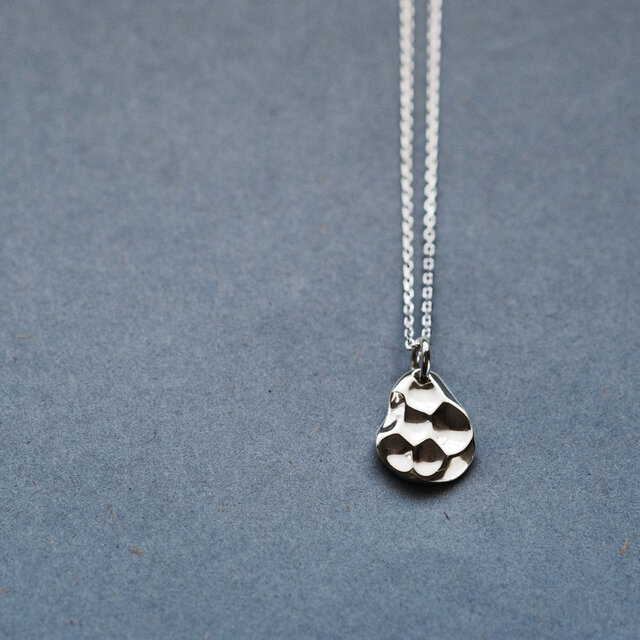 クレーター テクスチャー ネックレス シルバー925 メンズ ユニセックス