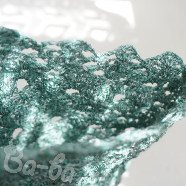 銀編み包み　青磁菓子鉢 希少な豆サイズ鉢・けやき窯【青磁七宝透し鉢(箱書入共箱・共