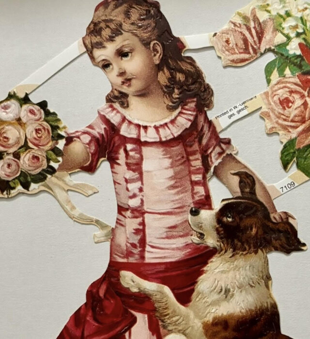 19世紀に生まれた紙細工　Germany　クロモス２枚set　061/109