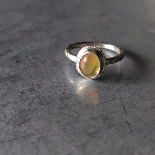 ファイアオパールシルバーリング#9
