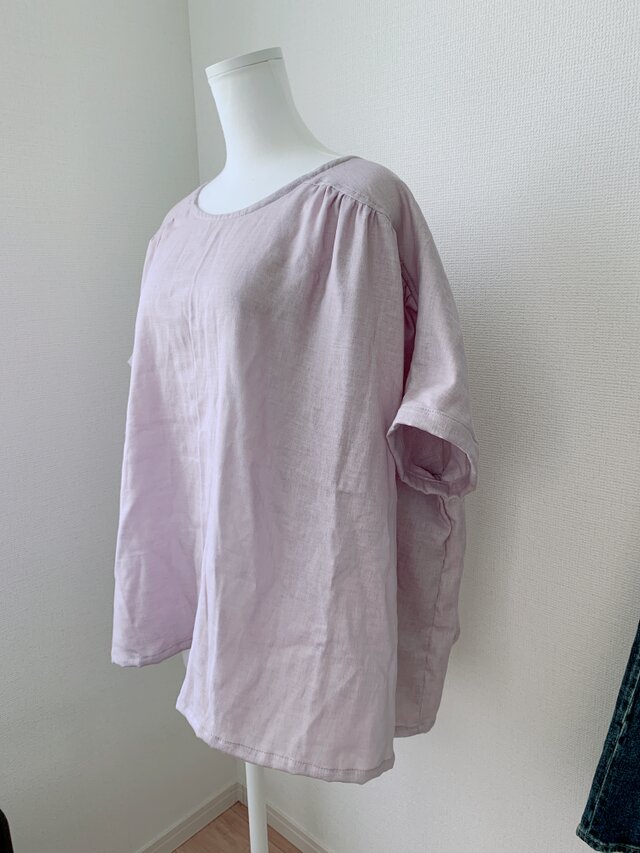抗菌 抗ウイルス/クレンゼ /カフス袖ブラウス/ダブルガーゼ 