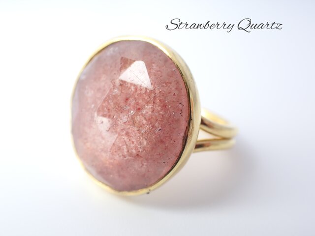 スーパーセール期間限定 最新作☆『StrawberryQuartz』の世界でひとつの天然石 | iichi アクセサリー