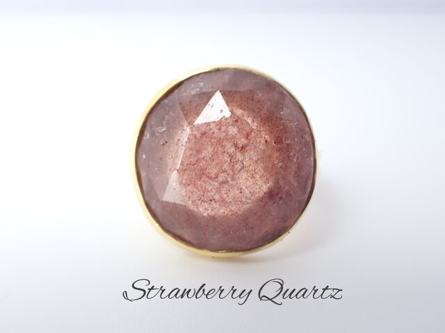 最新作☆『StrawberryQuartz』の世界でひとつの天然石 ストロベリークォーツ Strawberry quartz #ストロベリークォーツ