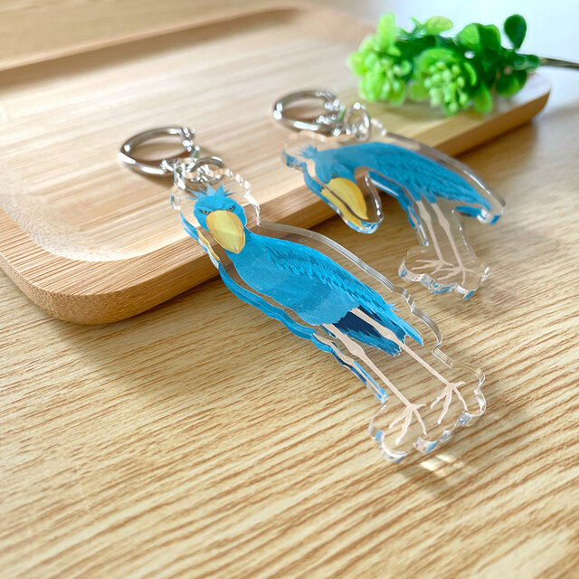 ハシビロコウのキーホルダー〈1個〉アクリル アクキー 誕生日