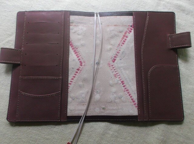 ほぼ日手帳仕様 B6サイズレザー手帳カバー 刻印＆拭き染め