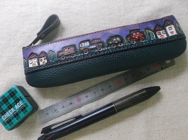 TBGCペイズリー (A)ペンケース レザークラフト TBGCペイズリー (A)ペンケース レザークラフト TBGCペイズリー (A)ペン