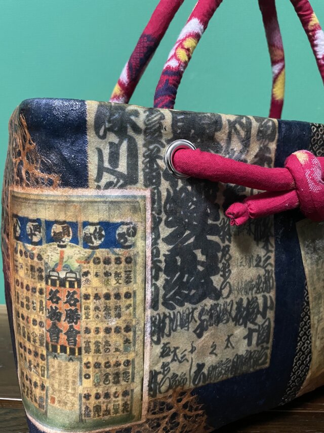 一閑張りバック/江戸火消し/和紙/和柄（IKK008） | iichi 日々の暮らし