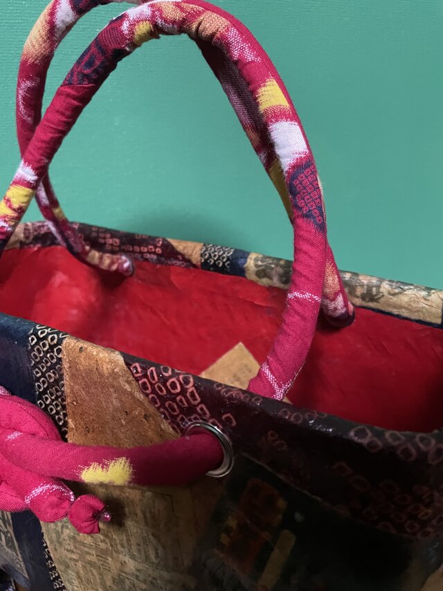 一閑張りバック/江戸火消し/和紙/和柄（IKK008） | iichi 日々の暮らし