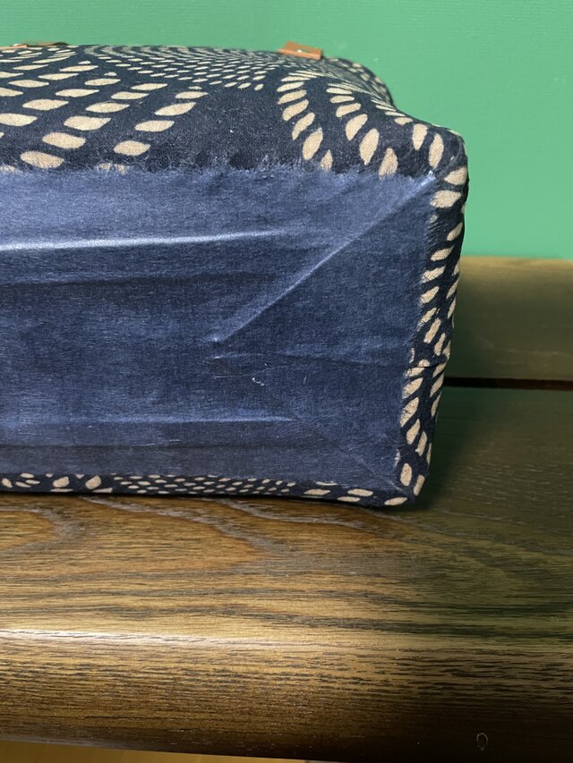 一閑張りバック/愛染/和紙/和柄/青系（IKK014） | iichi 日々の暮らし