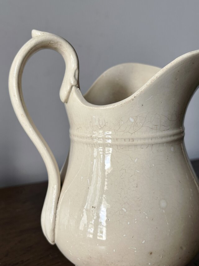 フランス アンティーク　ピッチャー フランス製アンティークピューターピッチャー重厚感あり