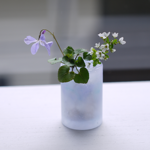 小さなガラスの花器(一輪挿し/花瓶) | iichi 日々の暮らしを心地よく