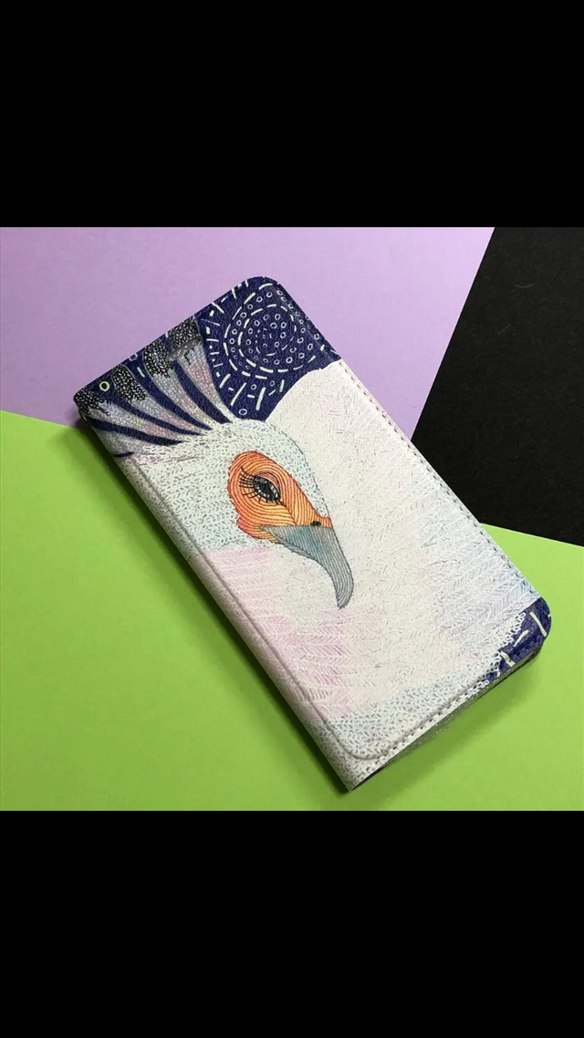 夜風の姫君｜帯なし手帳型iPhoneケース（ヘビクイワシ／アシレーム）