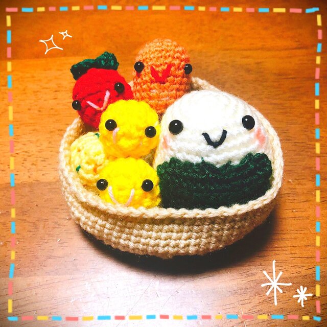 ＊スマイルランチのあみぐるみ(Cランチ）＊