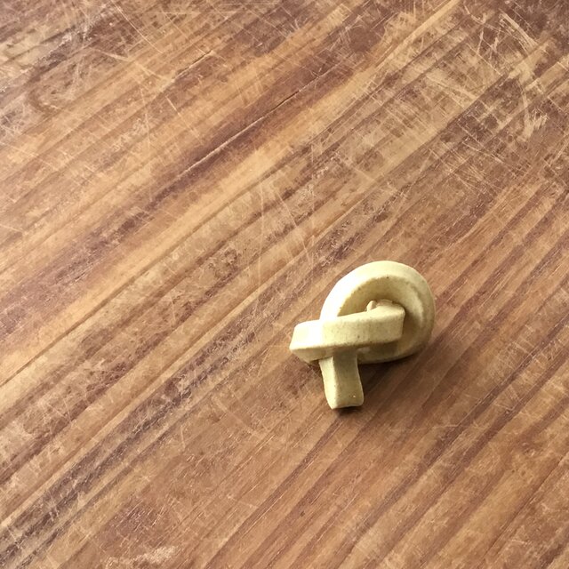 箸置　紐結び　黄