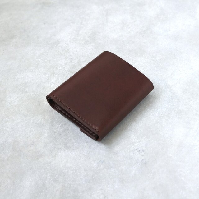 革の小さめ財布（チョコ） / コンパクトなお財布 | iichi 日々の暮らし