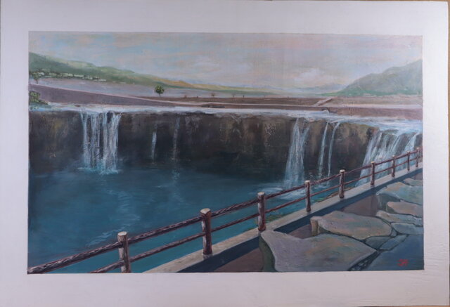 アクリル「原尻の滝」 | iichi 日々の暮らしを心地よくする