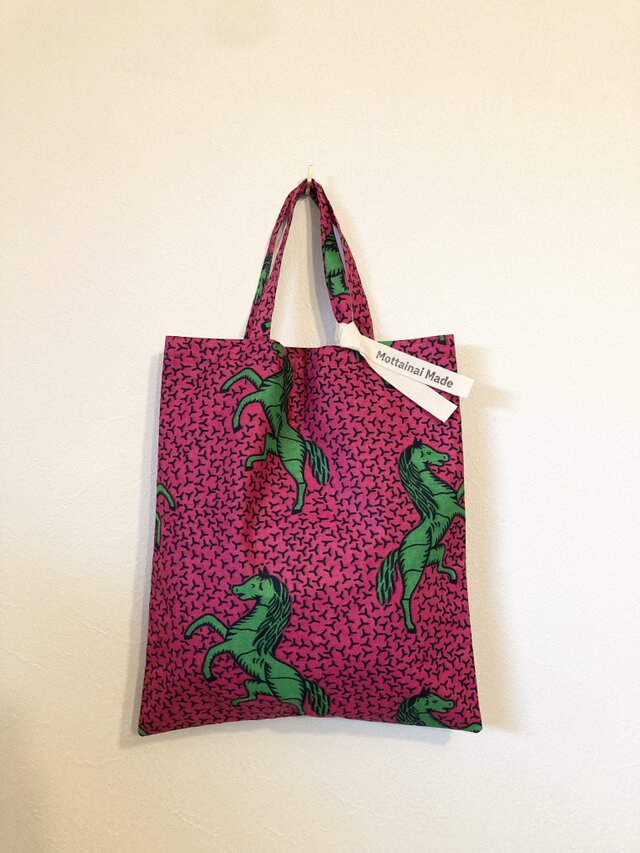 Tote bag　S　-horse pink-