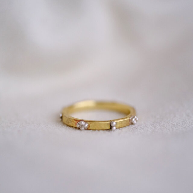 真鍮&シルバーリング stella