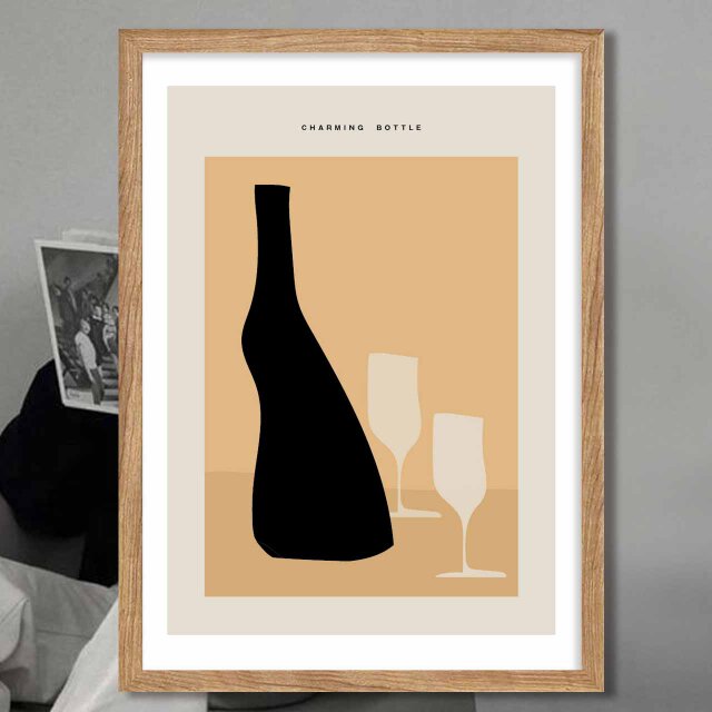 チャーミングボトル　送料無料 　イラスト　A4〜A0　ポスター　アートポスター　アートsei検索新着順　3246