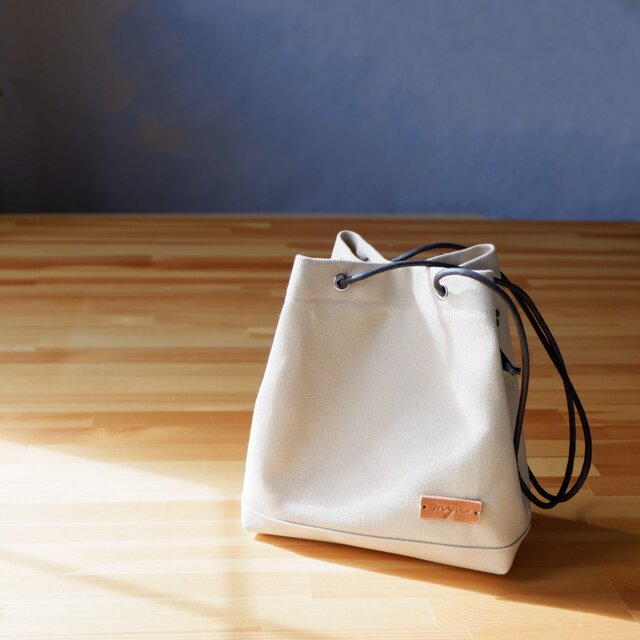 2wayスクエアポシェット◇倉敷帆布