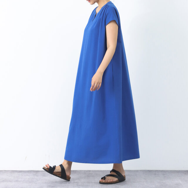 45R ダークブルー 長袖 コットンワンピース 45R】ドレス・ワンピース｜1977年創業、日本の服。丈夫で長持ち