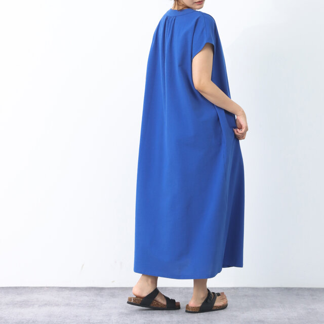 オーガニックコットン 長袖ロングワンピース フレア 日本製 スノーピーク かぐれ オーガニックコットン 長袖ロングワンピース フレア 日本製