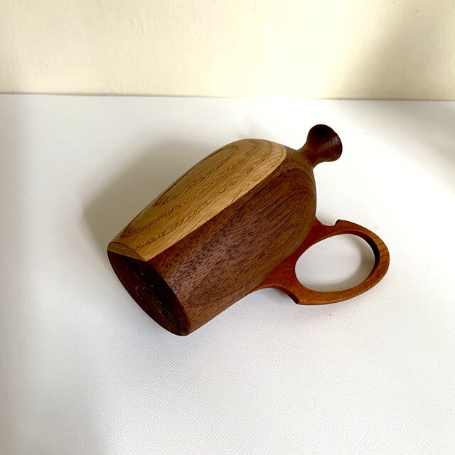 ドライフラワー用一輪挿し ウォールナット×オーク | iichi 日々の